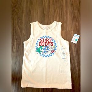 Garanimals Boys Ivory Surf Dudes Tank Top size 3T-NWT